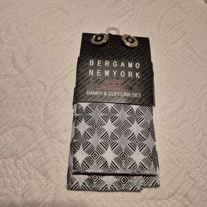 Bergamo New York Hanky & cuff link set NEW